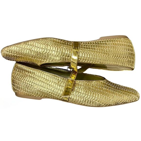 Katy Perry Evie Mary Jane Gold Flats - Picture 2 of 7